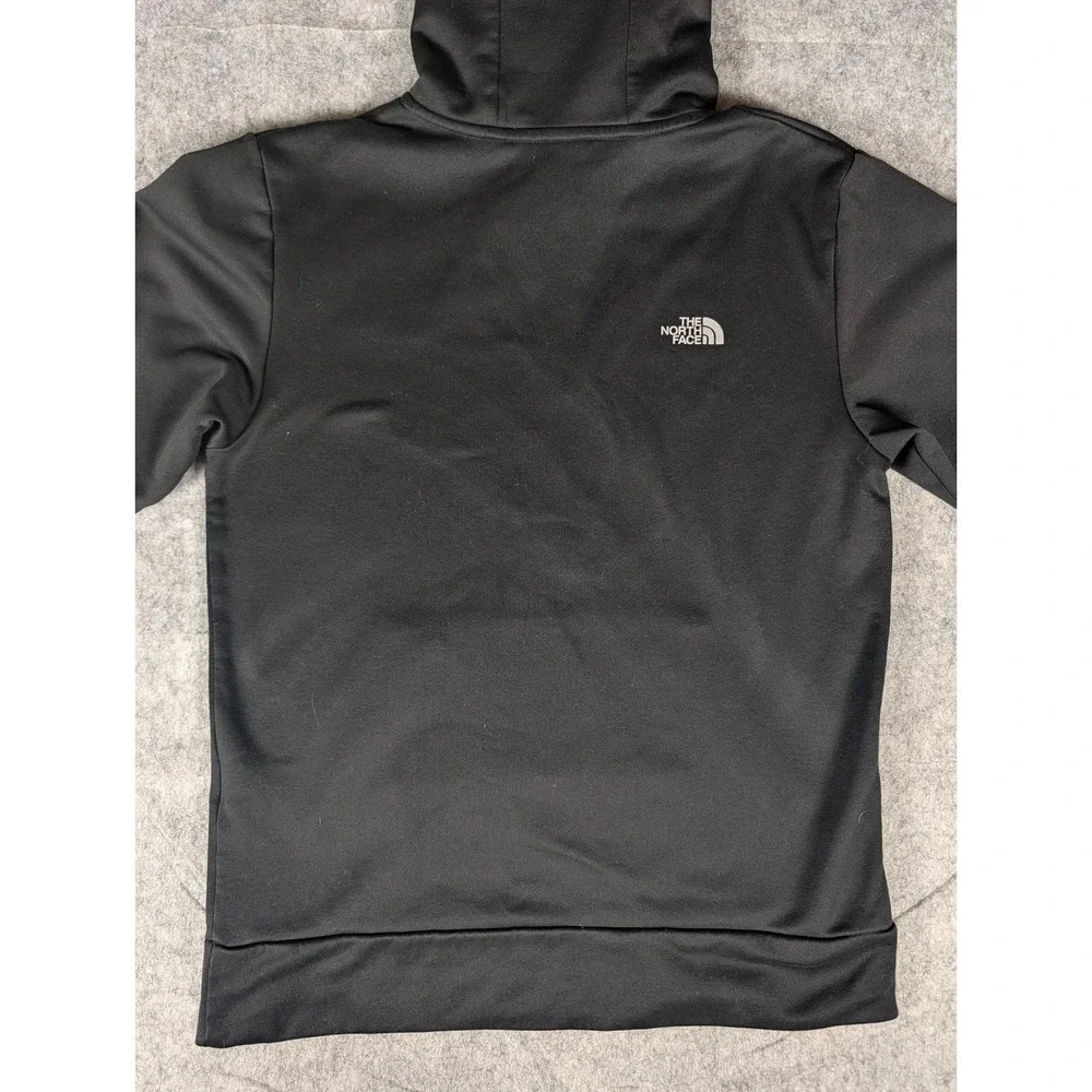The North Face Mens Pullover Hoodie Black Grey Logo Performance Sweatshirt S‎